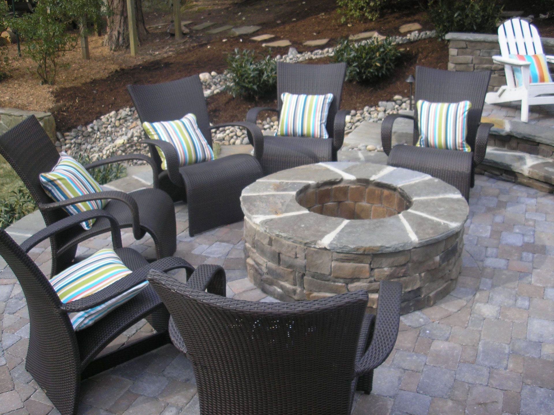 Outdoor Fireplaces and Firepits Raleigh & Apex, NC Brookscapes LLC