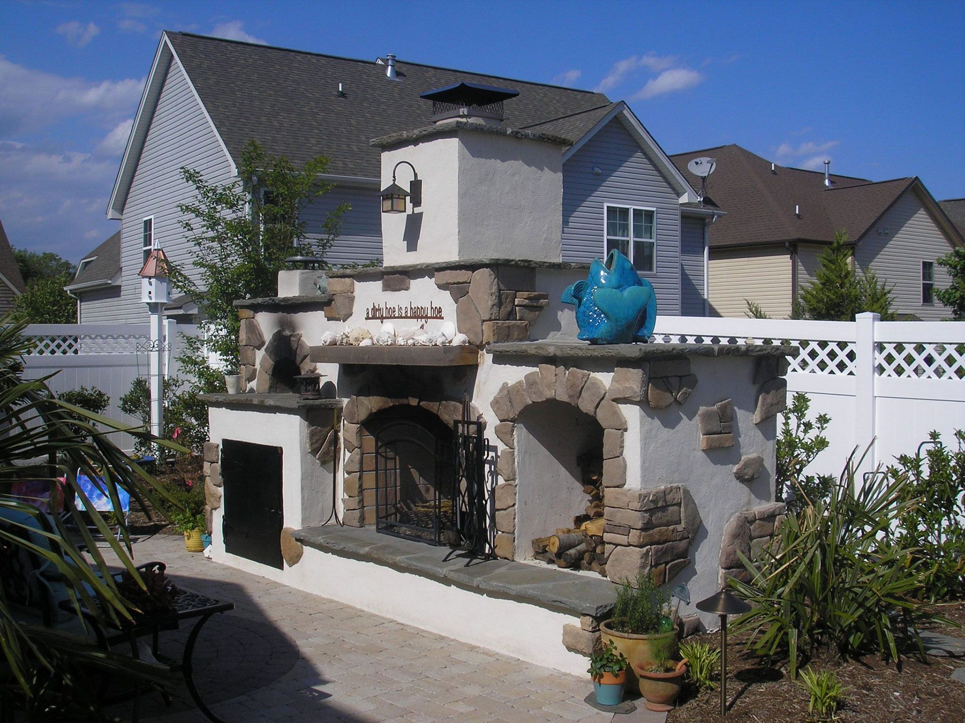 Outdoor Fireplaces and Firepits Raleigh & Apex, NC Brookscapes LLC