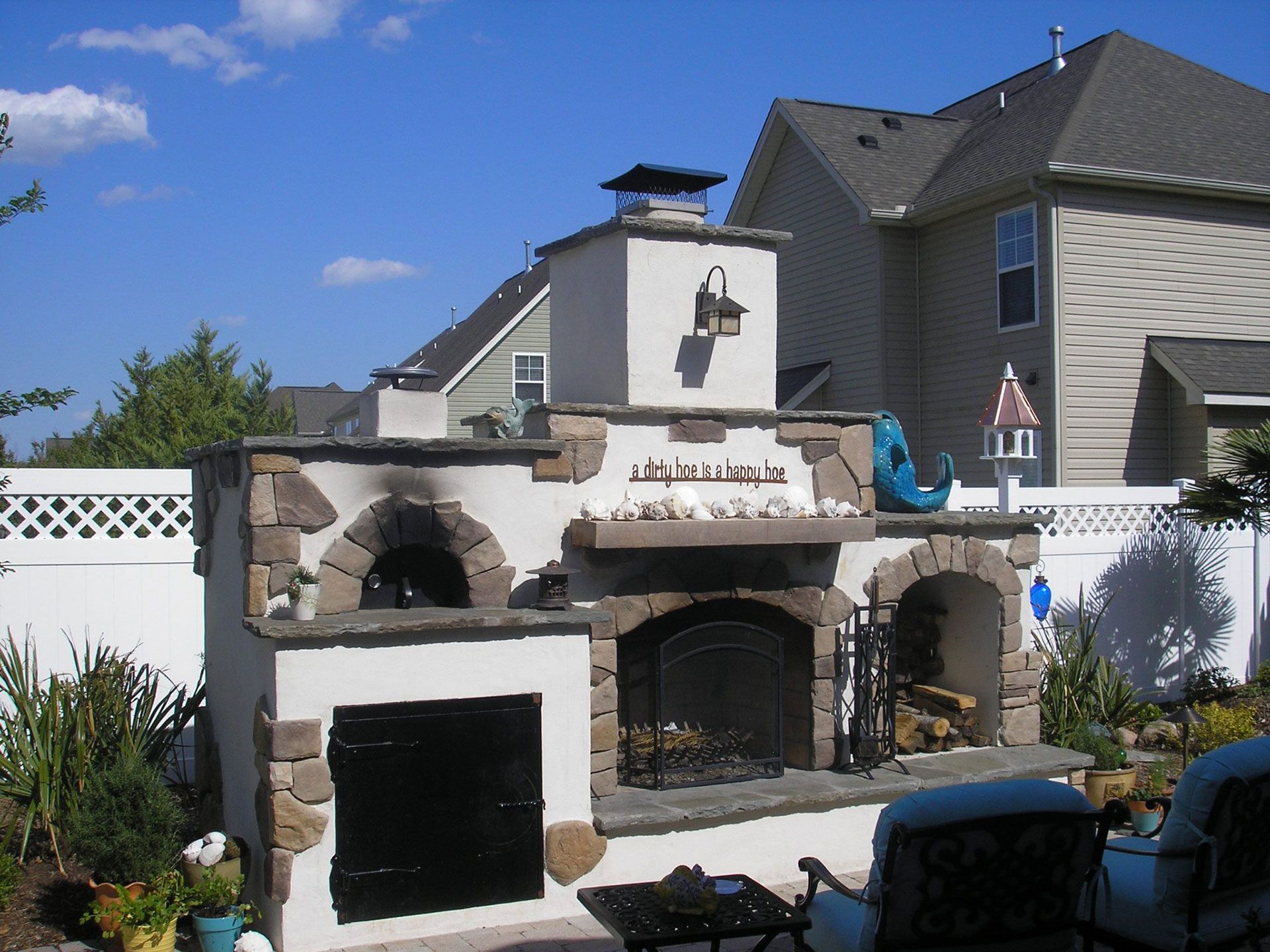 Outdoor Fireplaces and Firepits Raleigh & Apex, NC Brookscapes LLC