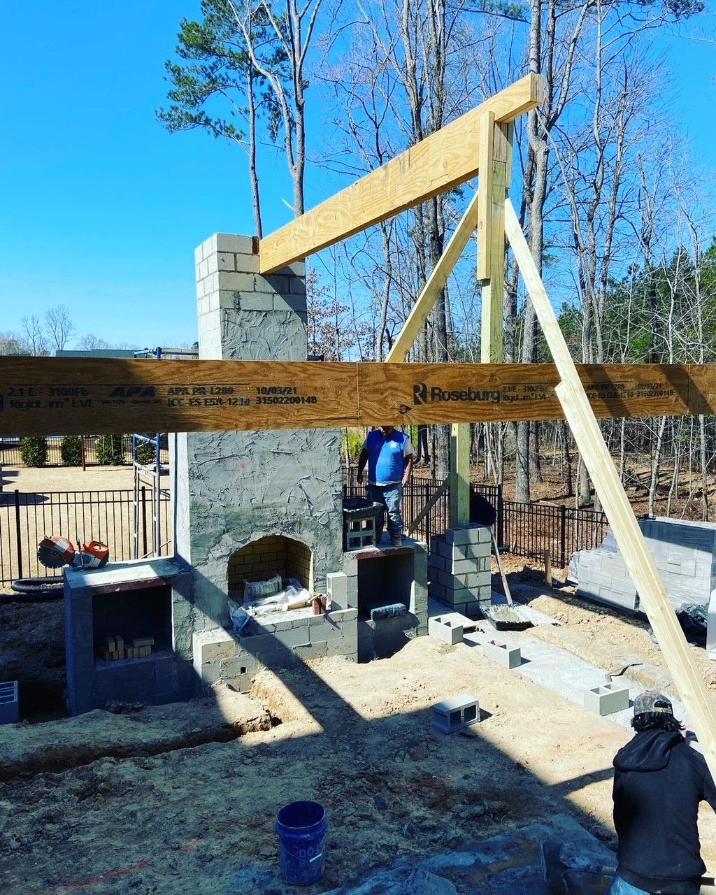 Outdoor Fireplaces and Firepits Raleigh & Apex, NC Brookscapes LLC