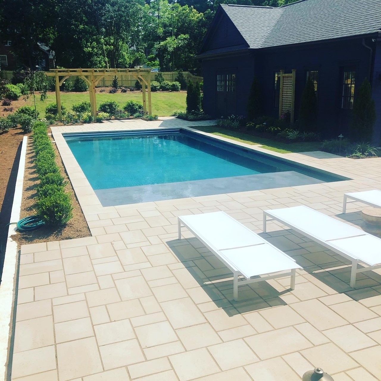 Greystone Pool Raleigh Landscape Services | Raleigh, Apex & Wake Forest, NC | Brookscapes LLC