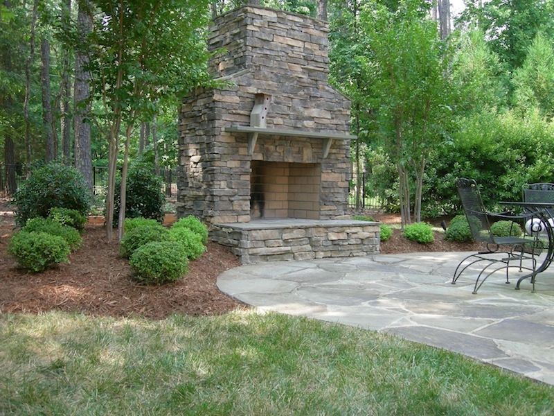 Backyard Fire Pit Installation from Brookscapes LLC - Serving Apex, Raleigh, and Wake Forest NC