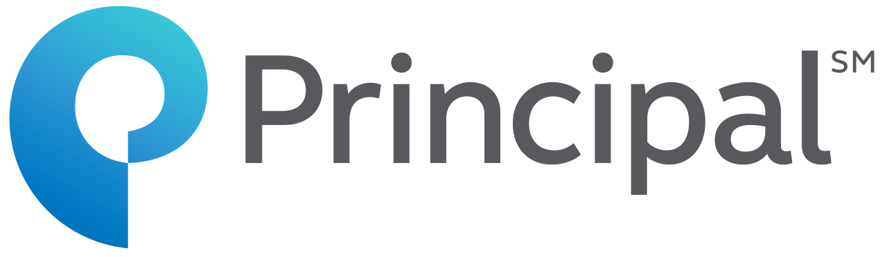 The principal logo has a blue circle in the middle of it.