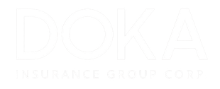 Doka Insurance group white logo