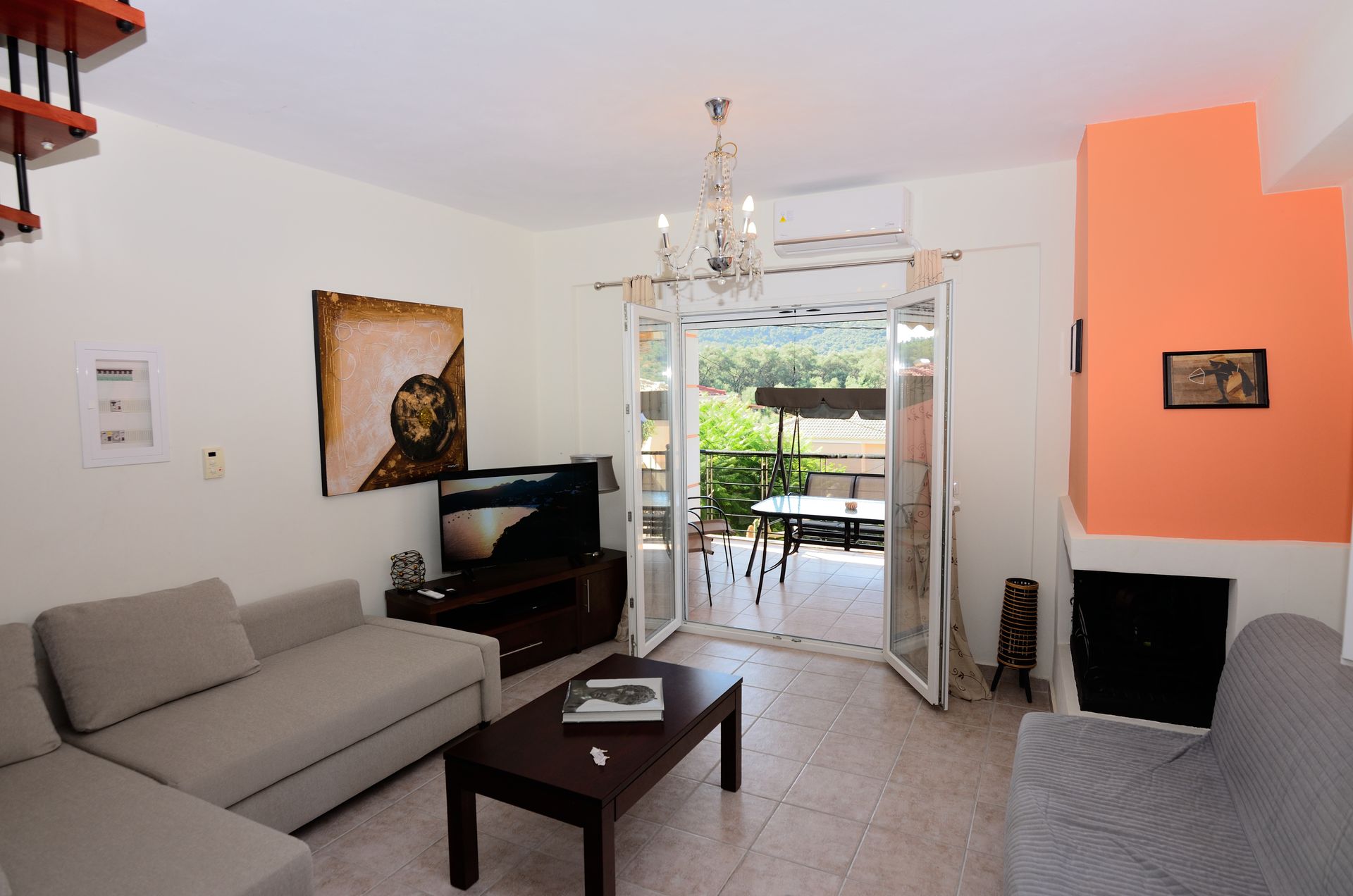 villa ektoras maisonette living room