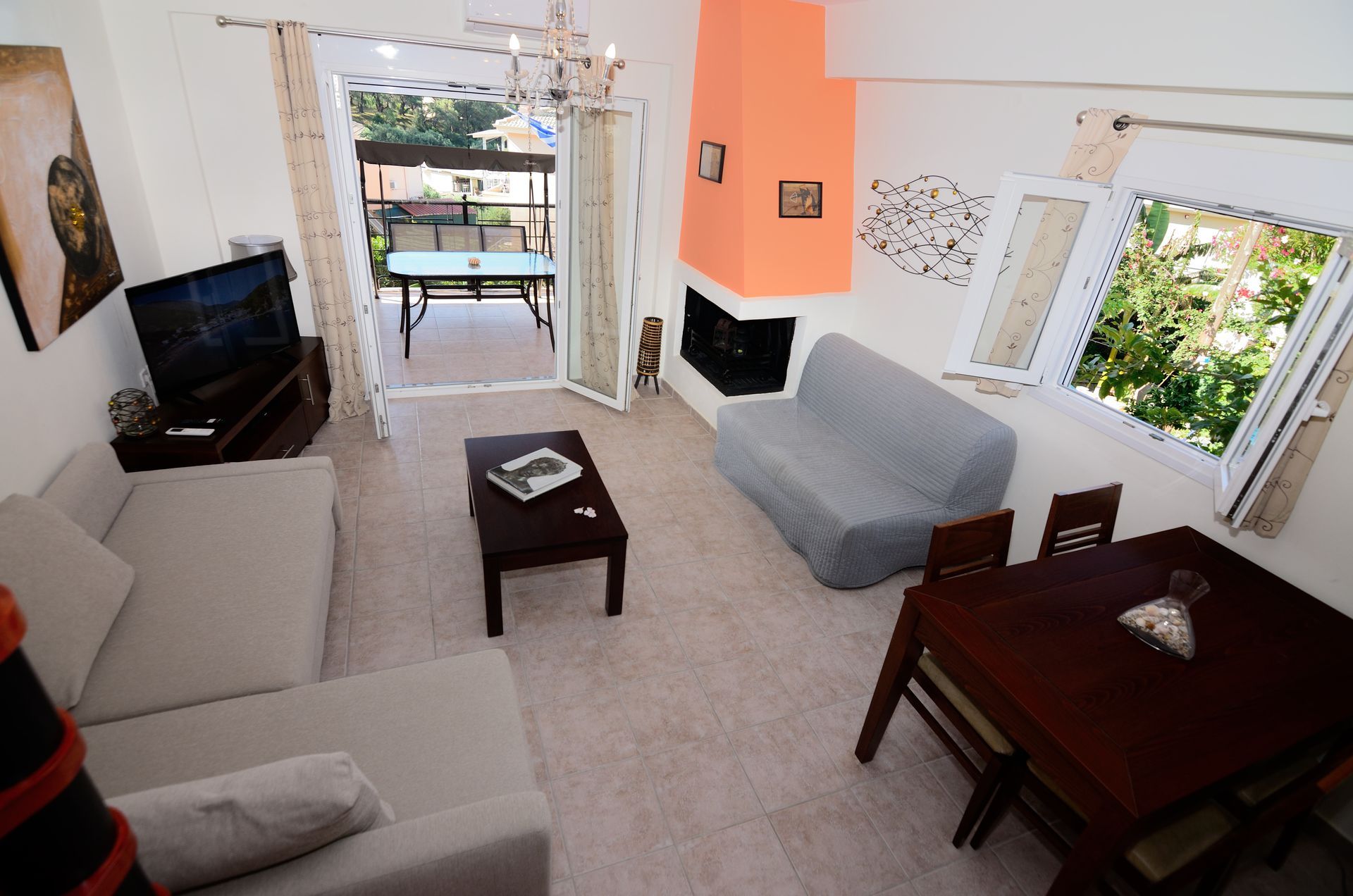 villa ektoras maisonette living room