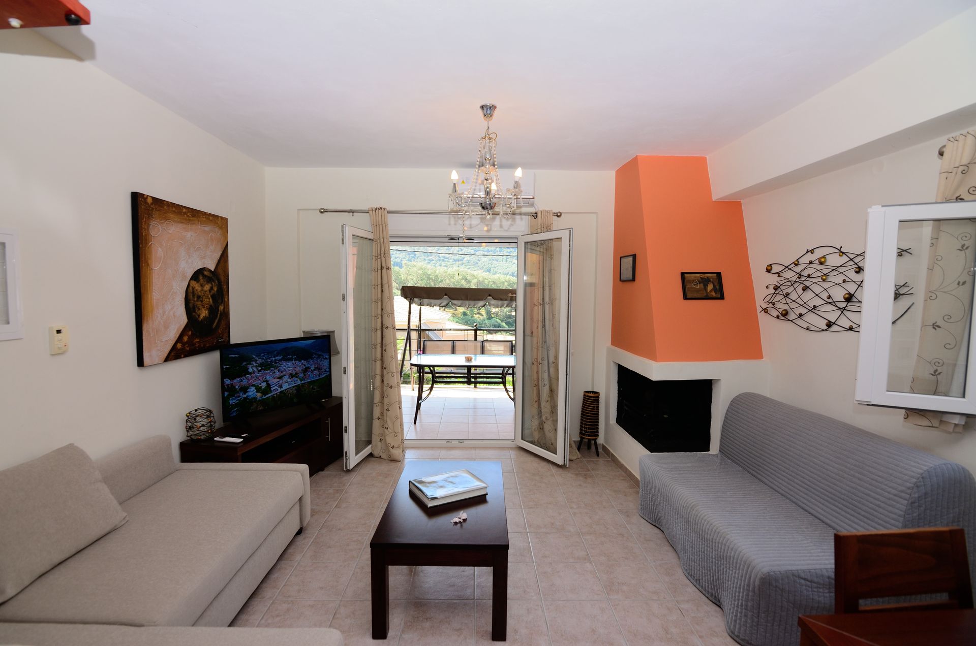 villa ektoras maisonette living room
