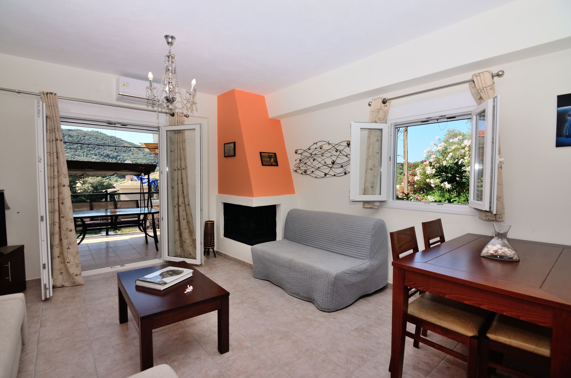 villa ektoras maisonette living room