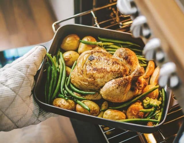 Gas Oven cooking