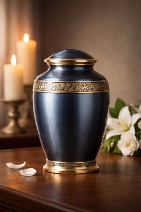 An urn used after a direct cremation service in Fernandina Beach, FL