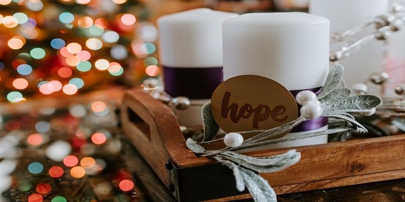 Memorial candles with hope message symbolizing trusted cremation St. Augustine, FL services