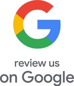 Google logo with red, yellow, green, and blue, with text