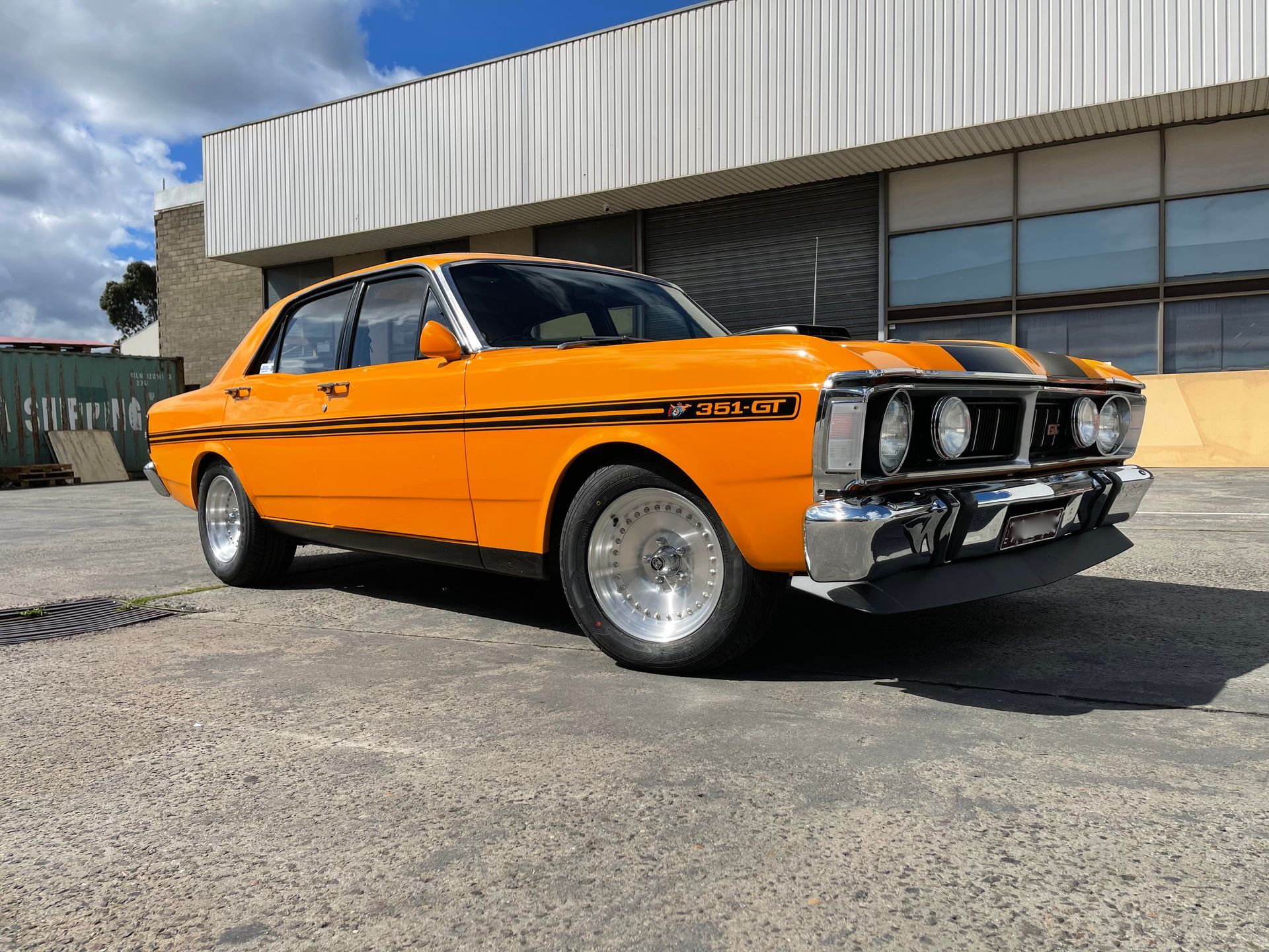 Ford GT Falcon with Center Line Auto Drag