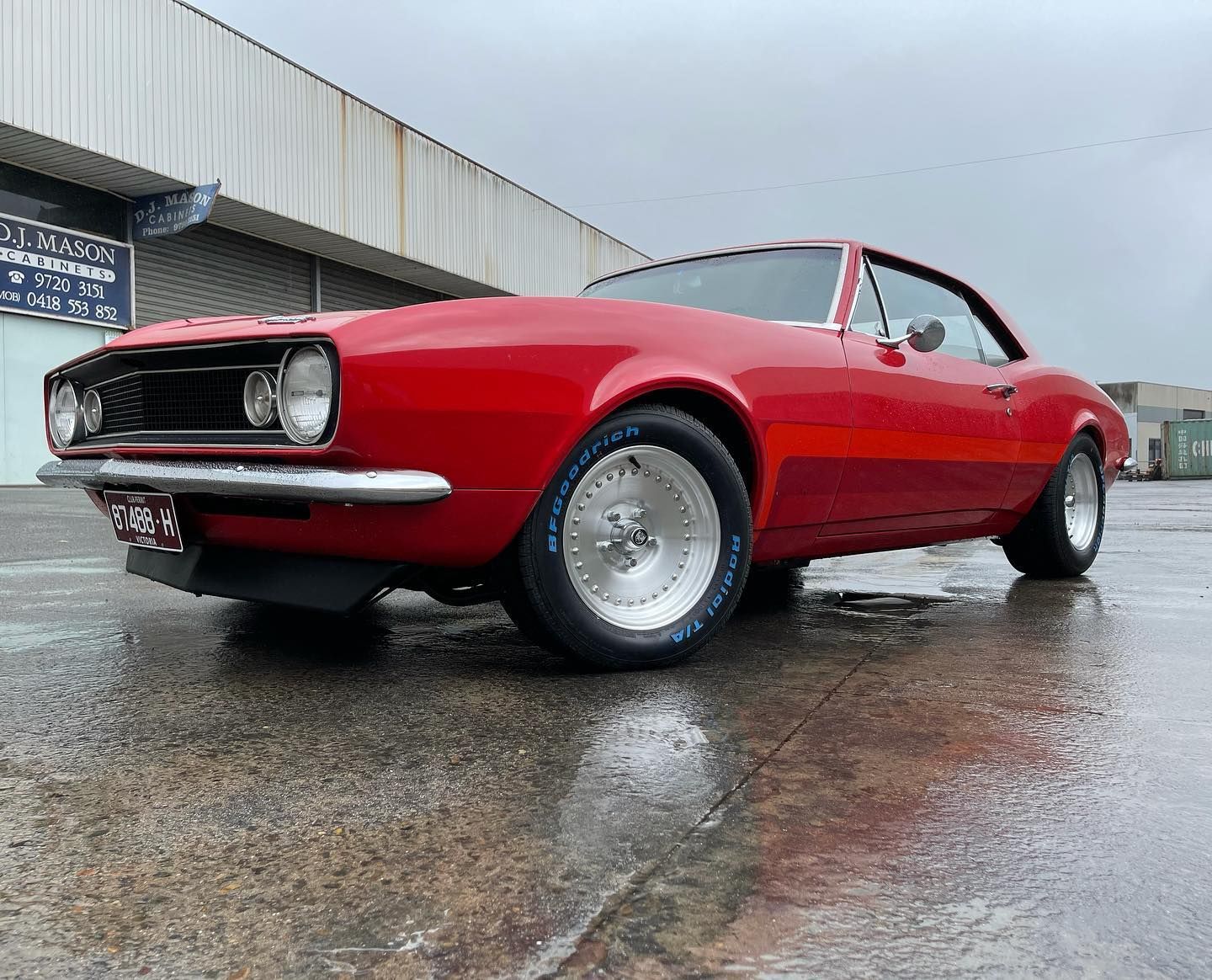 Chev Camaro with Center Line Auto Drag