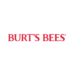 The burt 's bees logo is red on a white background.