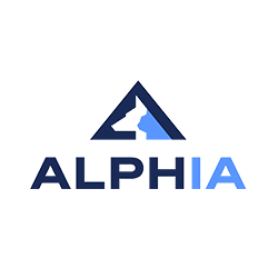 The logo for alpha is a triangle with a wolf on it.