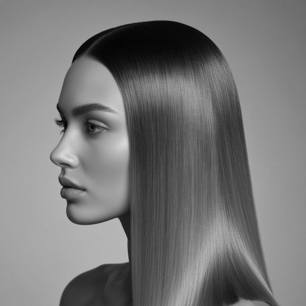 Woman with long, straight hair on the left, styled with a layered, wavy style on the right.