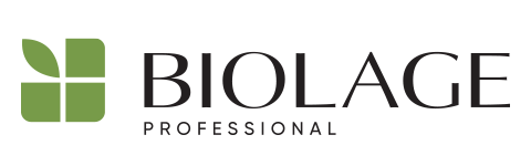 Biolage Professional logo with green leaf-like design and text 