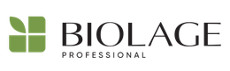 Biolage Professional logo with green leaf-like design and text 