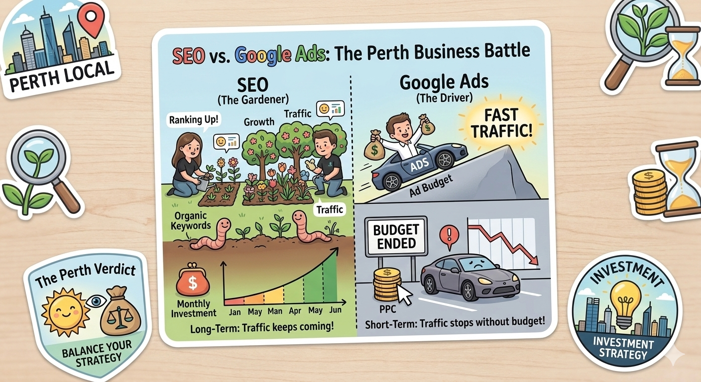 A comparison graphic titled