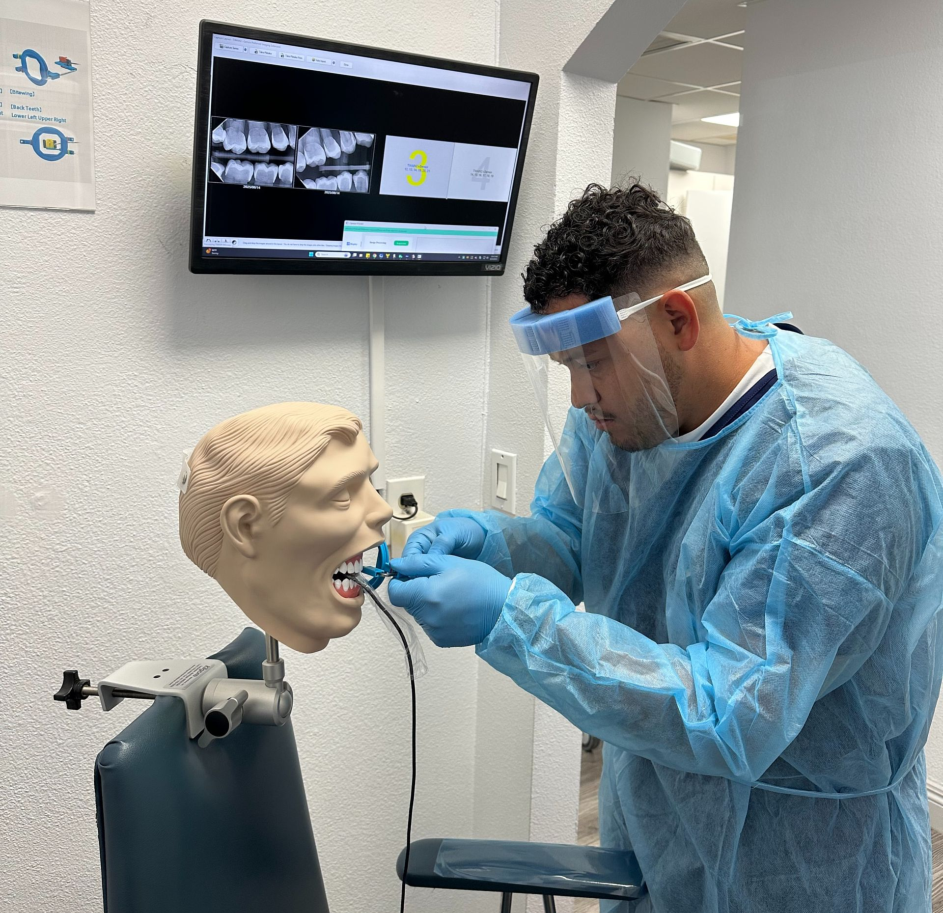 Demonstrate your skills by performing coronal polishing on three live patients, ensuring you meet the competency standards required for certification.