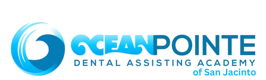 OceanPointe Dental Assisting Academy logo with a blue wave design and text.