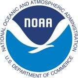 The logo for the national oceanic and atmospheric administration u.s. department of commerce.