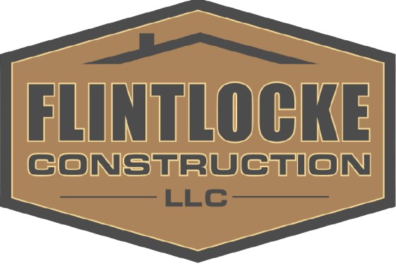 A logo for a construction company called flintlocke construction llc.