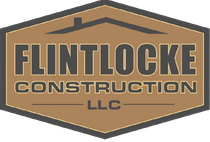 A logo for a construction company called flintlocke construction llc.
