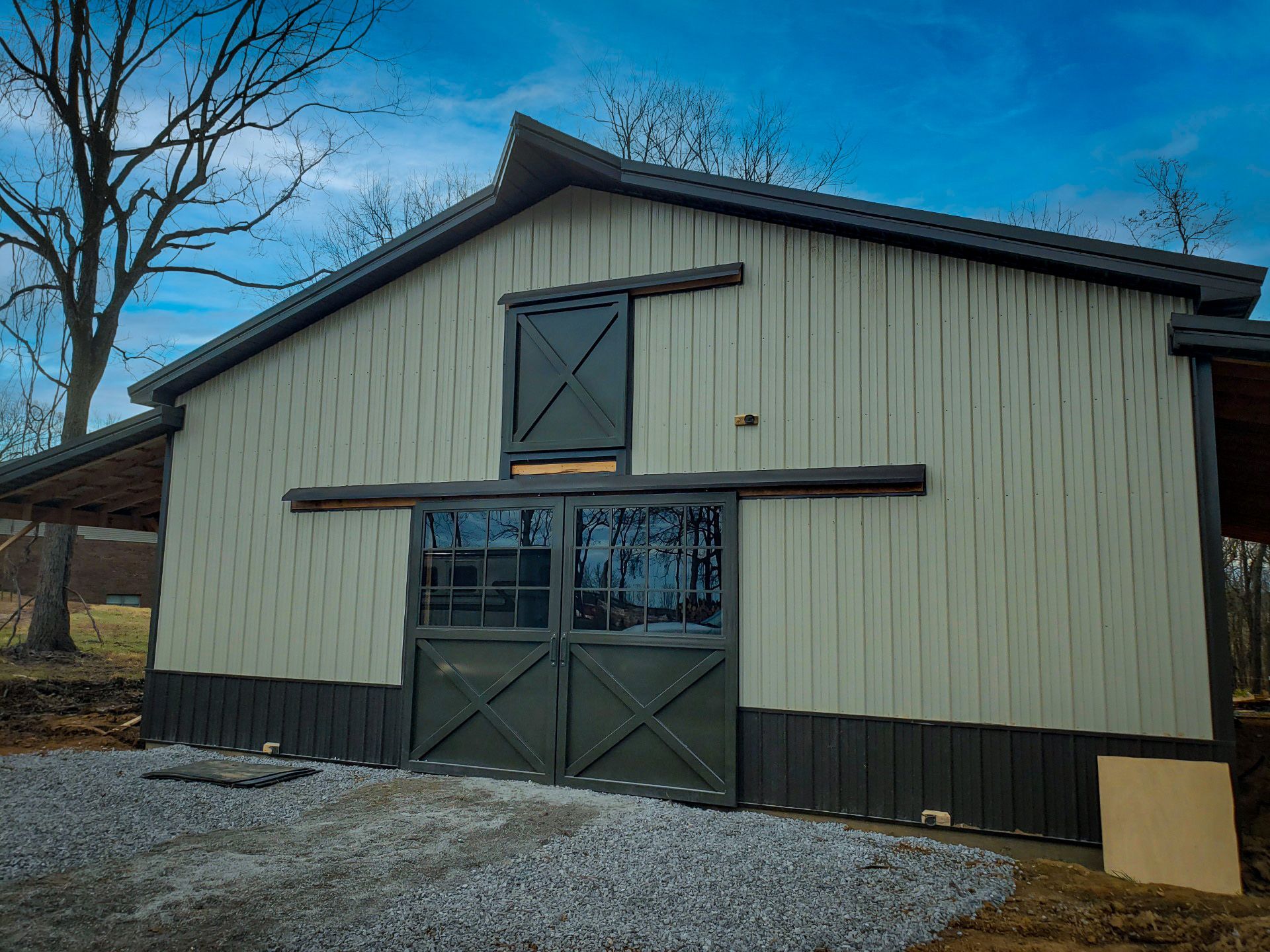 Hand Built Custom Entry Doors for Horse Barn