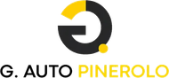 Logo G. Auto Pinerolo con icona circolare nera e gialla e testo