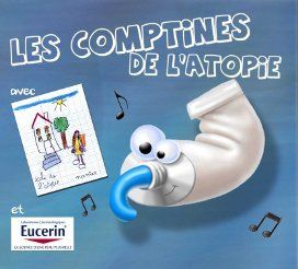 Un tube de dentifrice avec des yeux globuleux et un dessin de maison dessus