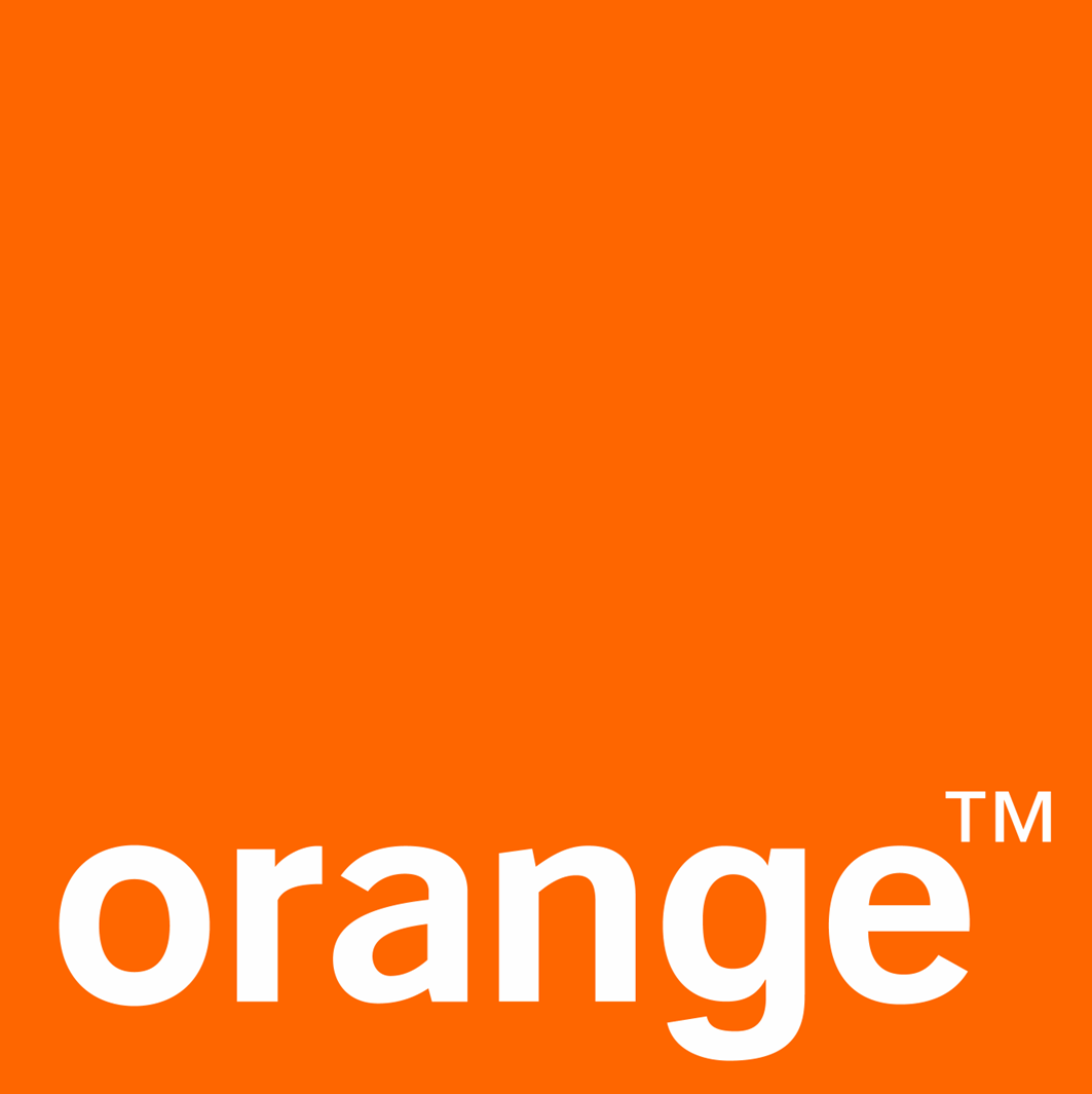 Un fond orange avec le mot orange dessus