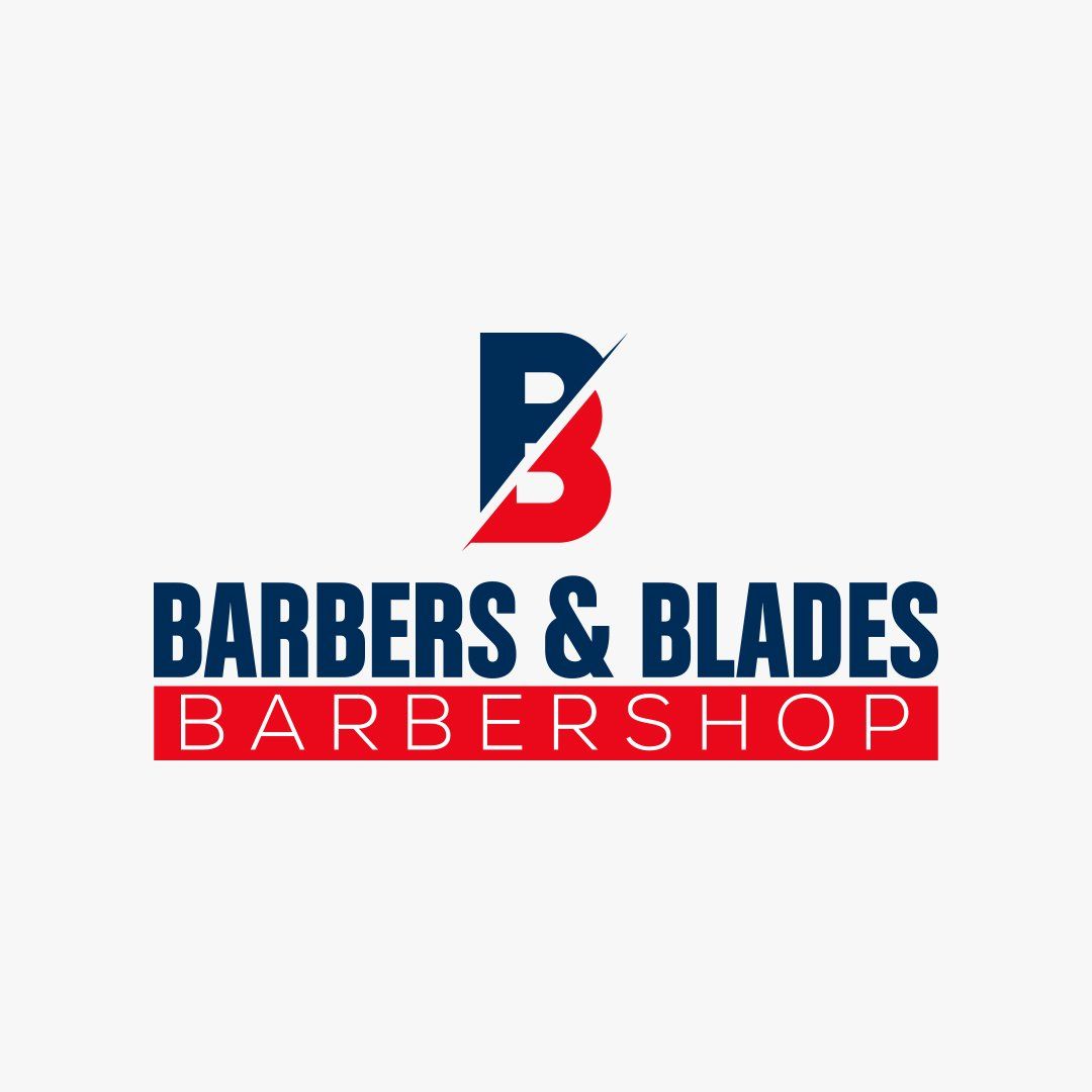 Barbers and blades logo.