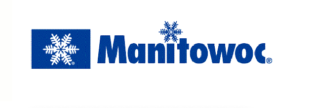 The blue and white Manitowoc logo, featuring a stylized snowflake icon above the letter 