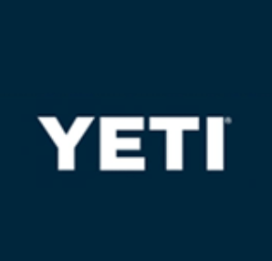 The white Yeti logo centered on a dark blue background.