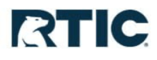 Dark blue RTIC logo featuring a white bear silhouette integrated into the letter R.