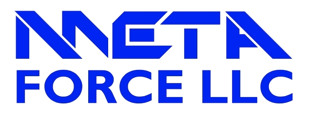Blue logo with the word 