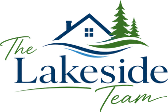 The Lakeside Team logo with a blue house, green trees, and flowing blue waves