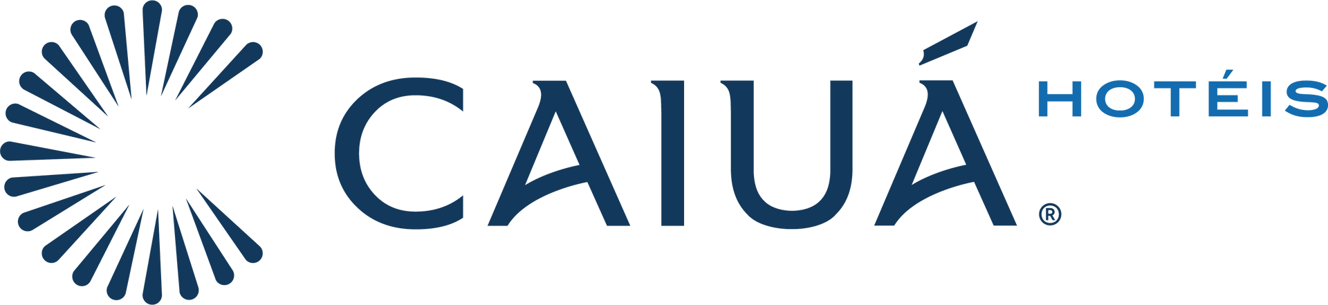 Caiuá Hotéis logo, a dark blue 