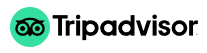 Logotipo do TripAdvisor: círculo verde com ícone de coruja e texto preto