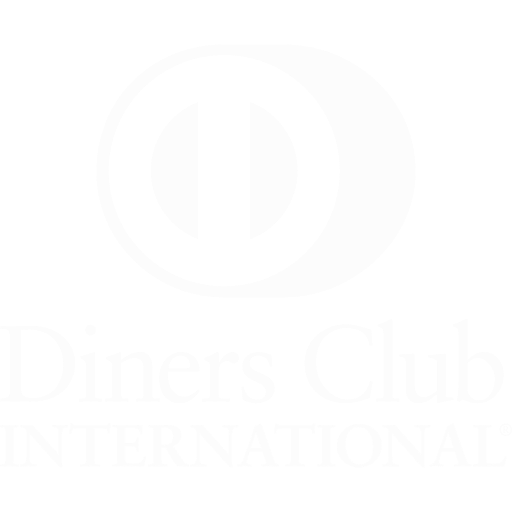 Diners Club International logo: white stylized 