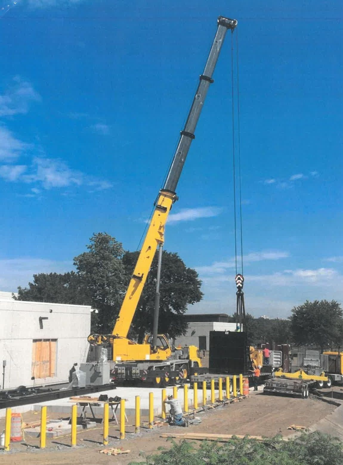 Mobile Crane On Field — Akron, OH — Frank Lucco Company Mobile Crane On Field — Akron, OH — Frank Lucco Company