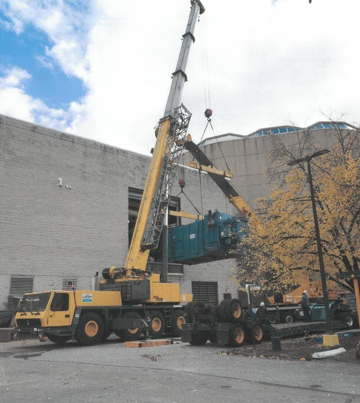 Large Yellow Mobile Crane — Akron, OH — Frank Lucco Company Large Yellow Mobile Crane — Akron, OH — Frank Lucco Company