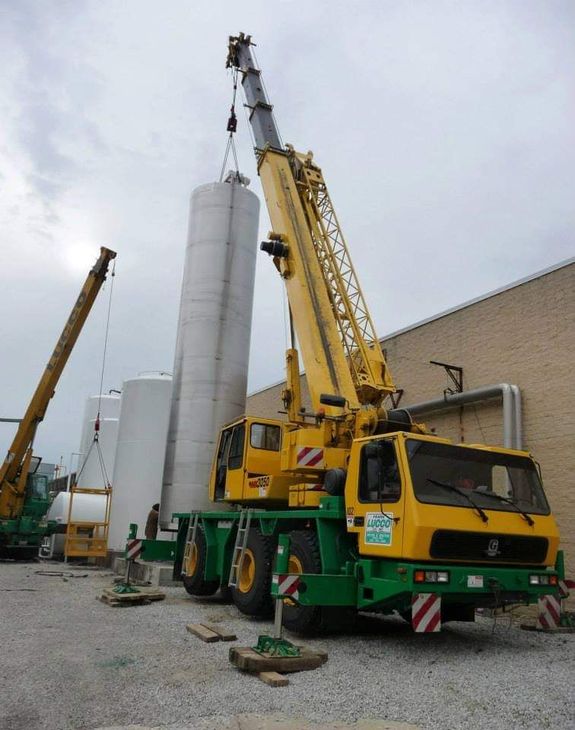 Heavy Machineries On Construction Site — Akron, OH — Frank Lucco Company