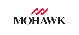 The Mohawk logo, featuring the black word "MOHAWK" beneath a red, stylized wave icon on a white background.