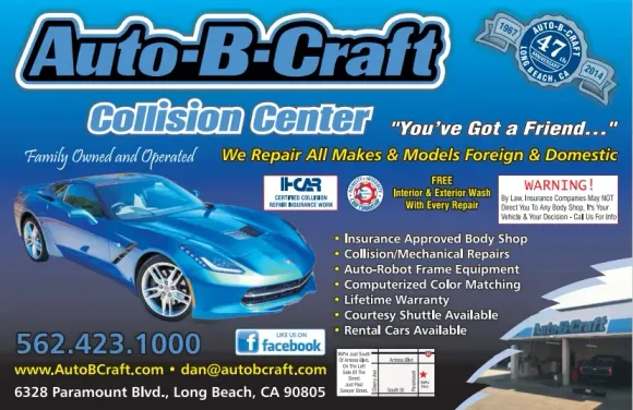 Advertisement Of The Business - Long Beach, CA - Auto-B-Craft Collision Center Advertisement Of The Business - Long Beach, CA - Auto-B-Craft Collision Center