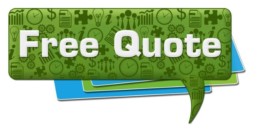 a free quote banner