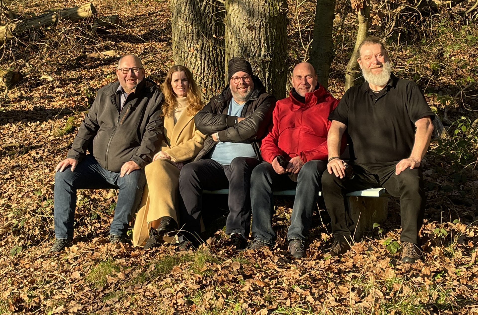 Mitglieder Schwimmbad Consult: Dr. Frank Hülshorst, Dr. Dirk Dygutsch, Thomas Beutel, Michael Reis, Carina Jarc