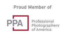 PPA logo with red frame and gray text for Professional Photographers of America